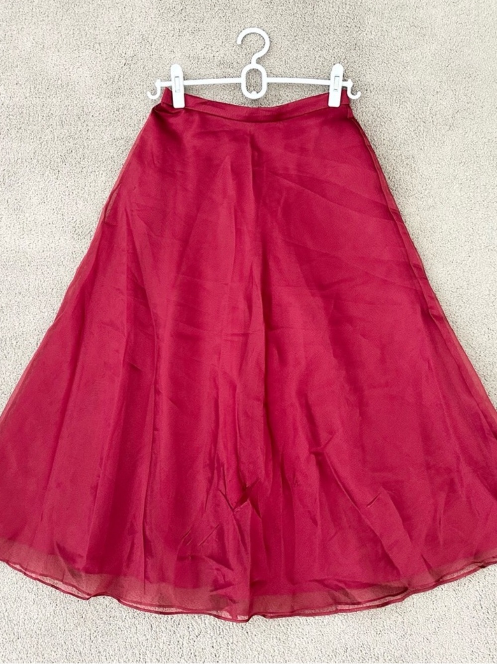 Red David’s Bridal Midi Skirt - Formal / Halloween Costume Princess / Gypsy
